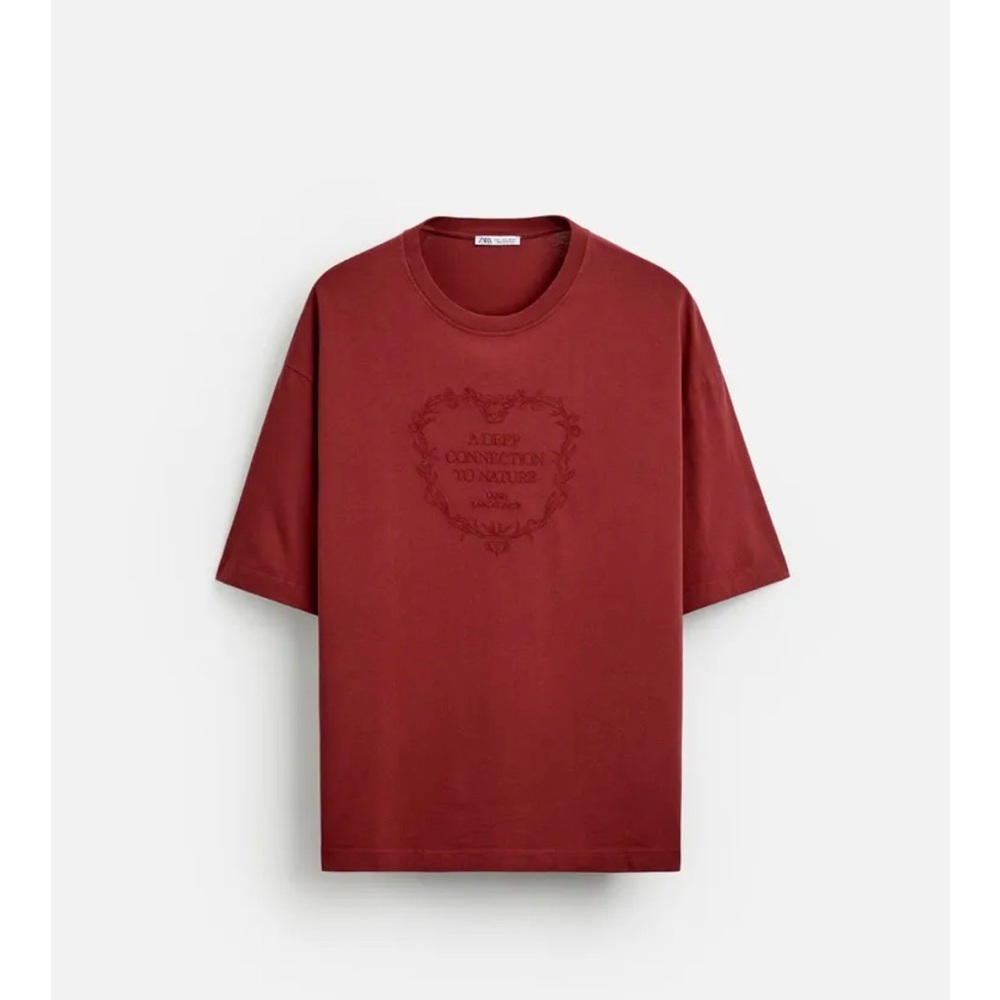 Zara Deep Red T-Shirt